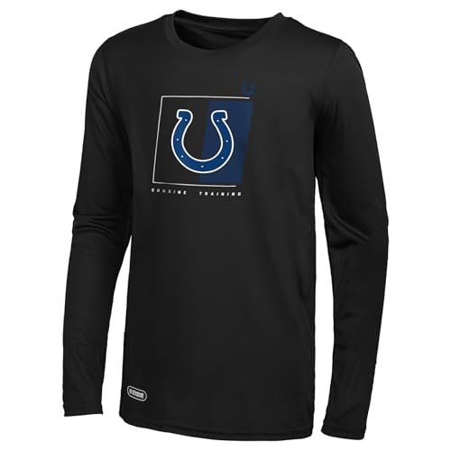 Outerstuff NFL Men's Too Tough Long Sleeve Dri-Tek T-Shirt, Indianapolis Colts, Large Team Color
