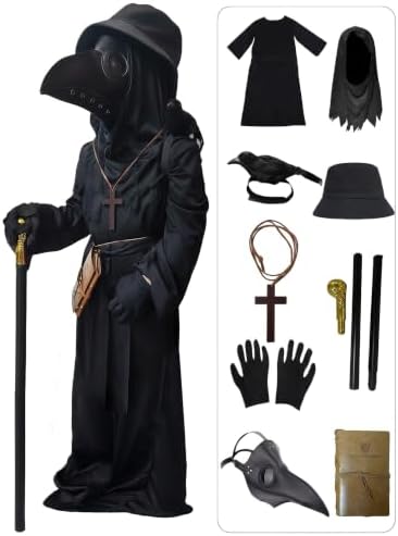 SENLI Plague Doctor Costume Kids Scary Halloween Costumes Boys