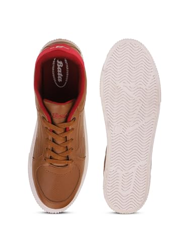 Image of Bata 8514 Aston E Casual Sneakers Brown Sport Shoes for Mens | Ideal for Everyday wear |Running| Walking | Regular wear Shoes |Urban Footwear.