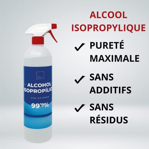Isopropanol 99,9% spray 2000 ml dégraissant liquide puissant