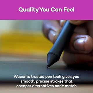 Wacom Intuos Small Bluetooth Graphics Drawing Tablet, 4 Customizable ExpressKeys, Portable for Teachers, Students and Creators, Compatible with Chromebook Mac OS Android and Windows - Black