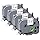 TZe-241 Label Maker Tape 18mm 0.7 Laminated White Replacement for Brother P-Touch Label Maker Refills TZe241 Black on White 3/4 Inch TZe Tz Tape Work with Brother PT-D400 PTD410 PTD600, 4-Pack
