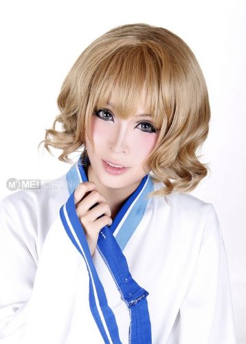 Meilifang Hana-saku Iroha Matsumae Ohana Short Party Costume Cosplay Wigs