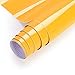 KINLO Film autocollant pour cuisine - Jaune - 80 x 500 cm (4 ㎡) - Film adhésif en PVC - Pour armoires de cuisine - Film décoratif avec paillettes