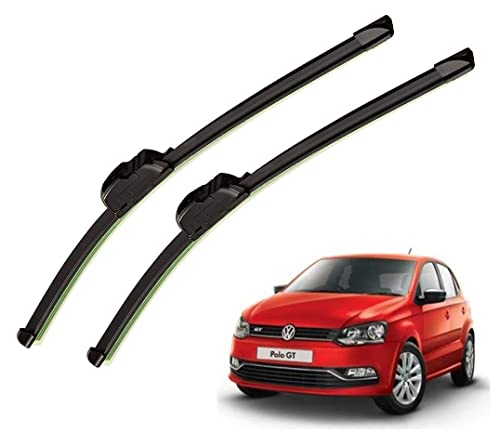 Image of Auto Hub Car Wiper Blades Compatibility With Volkswagen Polo GT - Set of 2 Pcs (D-24,P-16)