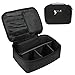 Kosmetiktasche Portable Reise Make Up Tasche, Professionelle Makeup Organizer Tasche Schmink Aufbewahrung Kosmetische Box Wasserdicht Make-up Train Case mit Einstellbaren Teiler (Schwarz)