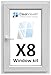 8 x Window Repair Kit Clears trapped Condensation Inside Your Failed Double Glazing Window Unit.