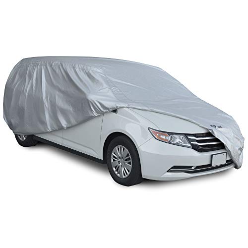 Motor Trend Ov-642 Trueshield Waterproof Suv & Van Cover - Heavy Duty Outdoor Fleece-Lined Sonic Coating - Ultimate 6 Layer Protection - Cover Lock Included (Xl - Max Length 210") #TOP7