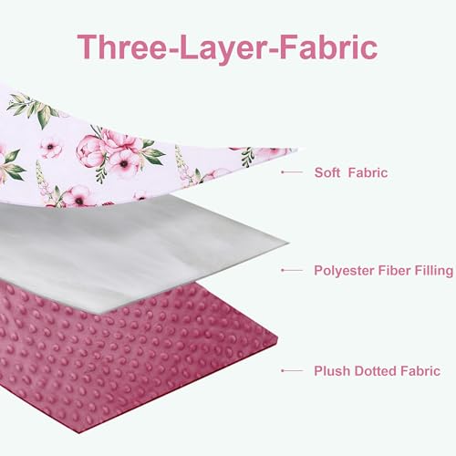 Chancelière universelle bébé fleur rose pour poussette et siège auto