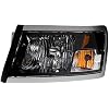 Driver and Passenger Side Headlight Assembly Set Compatible with 08-10 Dodge Dakota Black Bezel 11 Ram Dakota Black Bezel