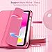 TiMOVO Case for iPad (A16) 11th Generation 11 Inch 2025, iPad 10th Generation Case 10.9 Inch 2022 with Pencil Holder,Slim Protective Cover with Clear Back Shell,Auto Wake/Sleep, Watermelon Pink