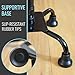 HealthSmart Quad Walking Cane, Sit To Stand Walker, Adjustable Canes for Men, Canes for Women, FSA HSA Eligible with Quad Base, Foam Handles Quad Cane, Black