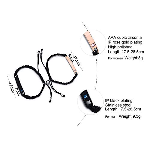 Customized Matching Bracelets For Couples - Promise Bracelet Gift For Boyfriend Girlfriend Christmas Birthday Anniversary Valentine's Day #TOP2