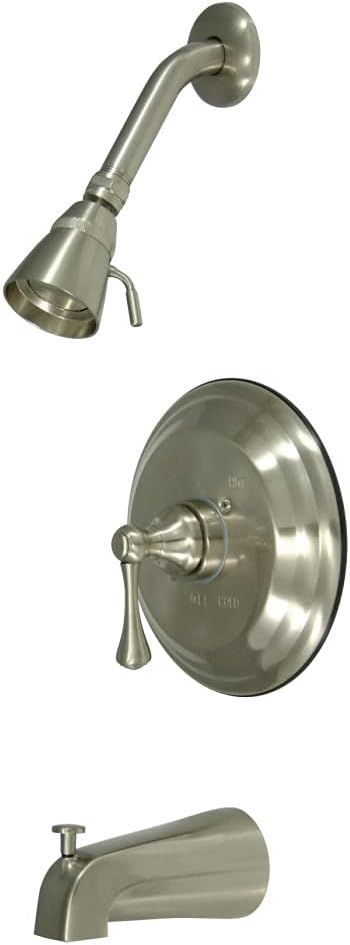 Kingston Brass KB2638BL Tub and Shower Faucet, Brushed Nickel
