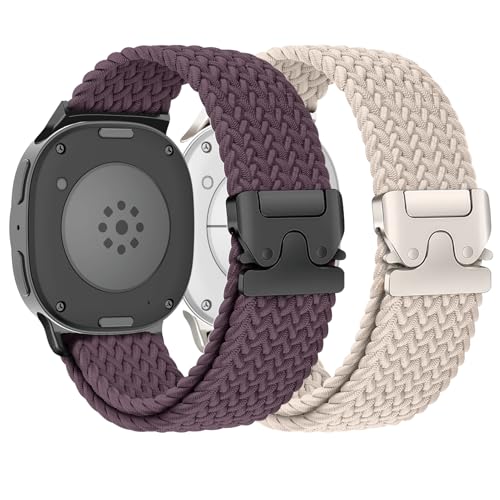 Bracelet Samsung Galaxy Watch 8 en nylon tressé élastique pour sport
