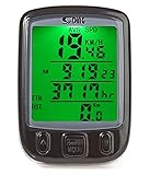 Sunding 563-A Bicycle Rainproof Computer Odometer Speedometer Multifunction (563-A Wired Black)