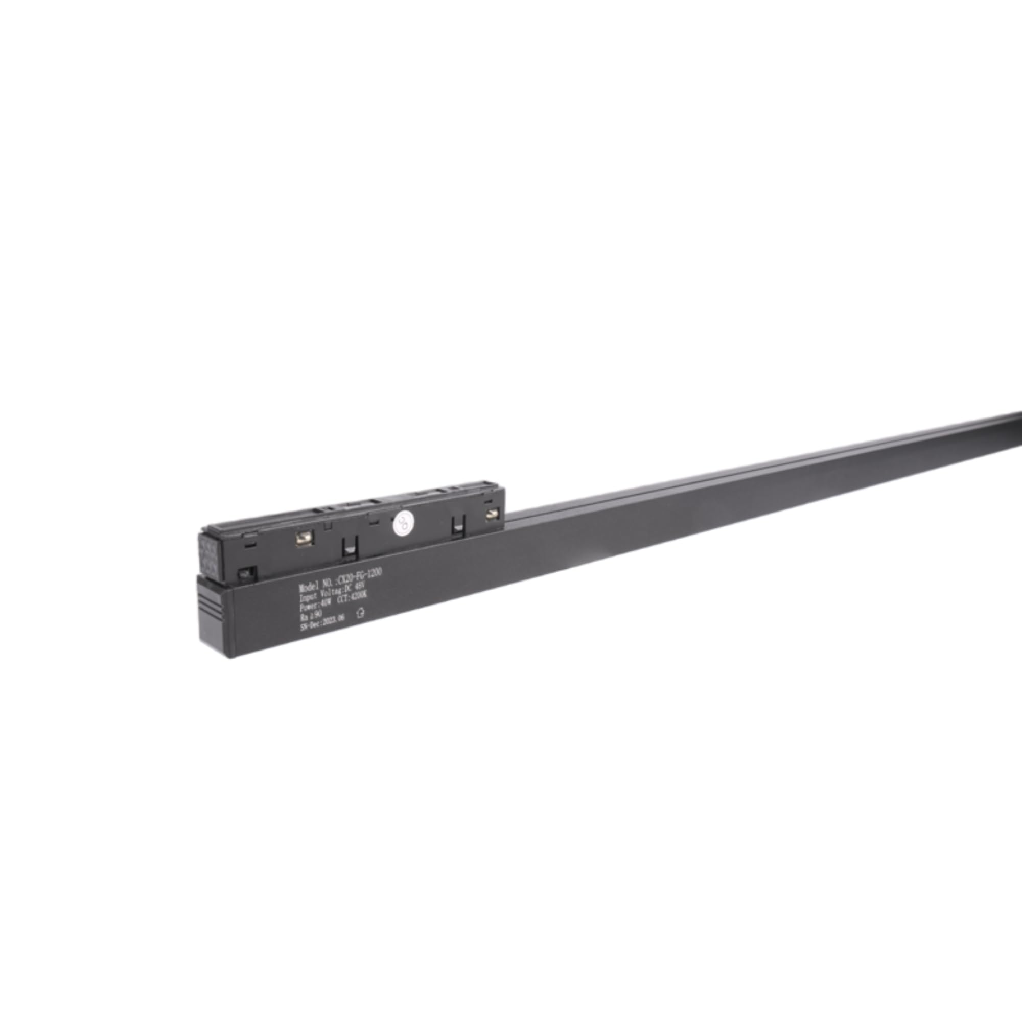 Jandei - Faretto LED binario magnetico, serie lineare, 40 W, 48 V, CRI 90, lunghezza 1200 mm. Colore: nero. (Bianco caldo 3000K)