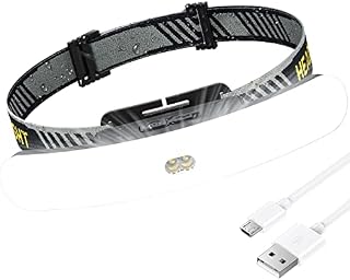 Head Torch Rechargeable, AUINSKY Super Bright LED Headlight with 6 Lighting Modes, 90° Adjustable IPX5 Waterproof Head Lamp, Lightweight Head Flashlight for Running Camping, Cycling, Hiking