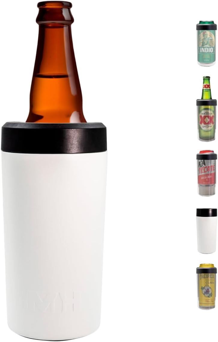 Brass 5in1 Master Holder Can Holder Bottle Holder 16oz (White)