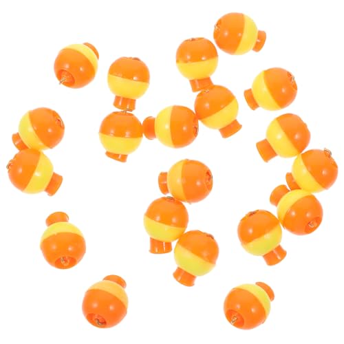 Happyyami 20 Piezas Flotador de Pesca alimentador Lanzador Neto Manos Plataforma cauchos Flotador Redondo Flotador para señuelos flotadores de caña de Pescar Equipo de Pesca de Gato páginas