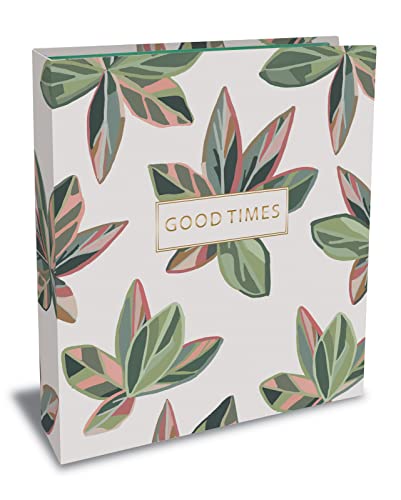 Photo Album Set, 3-Ring Binder 8.5" X 9.5", With 50 Clear Heavyweight 2-Pocket Sleeves & 6 Tab Dividers, By Better Office Products, Holds 200 4X6 Photos (Goods Times) #TOP5