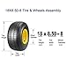 18x8.50-8 Golf Cart Wheels and Golf Cart Tires Combo - Set of 2
