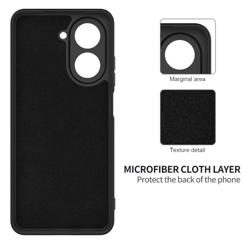 Image of amazon basics Mobile Cover for Poco C71 4G / Mi Redmi A5 4G | Full Camera Protection | Premium Liquid Silicon Case | Flexible Bumper Case for Poco C71 4G / Mi Redmi A5 4G (Black)