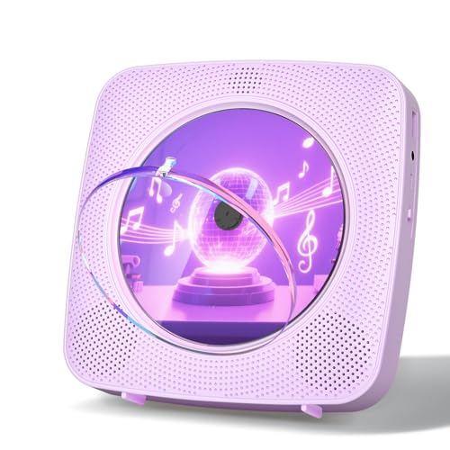 Gueray Lecteur CD Portable Enfant : Lecteurs CD Bluetooth pour la Maison avec Haut-parleurs...