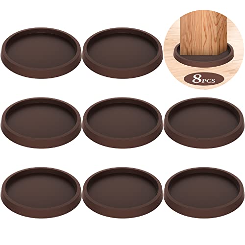 Furniture Coasters Pads,8 Pcs 3.5 Inch Rubber Non Slip Hardwood Floor Protectors For Furniture Legs Sofa Bed Piano Chair Feet Prevent Sliding Stoppers #TOP2