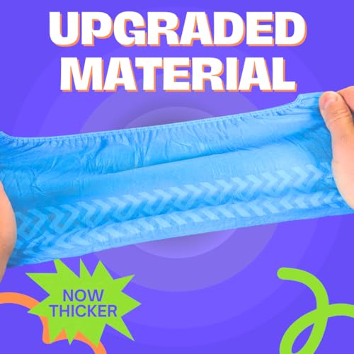 Non-Slip Shoe Covers Disposable, 50 Pack Blue, One Size Fits Most Booties - image 4