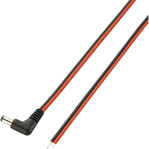 Voltcraft VC-10906525 Niedervolt-Anschlusskabel Niedervolt-Stecker - offene Kabelenden 5.5 mm 2.1 mm 2.00 m 1 St. Rot, Schwarz