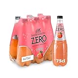 San Benedetto Pesca Zero, Bibita Analcolica Gassata, 6 x 750 ml, Zero Zuccheri Aggiunti e Pochissime Calorie, Rinfrescante e Leggera