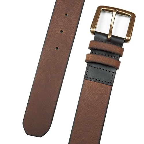 Image of Lucky Brand Men's Jeans Leather Belt| Classic| Casual| Dress| Everyday| American Heritage| Genuine Leather| Metal Buckle