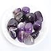 Bingcute Brazilian Tumbled Polished Natural Amethyst Stones 1/2 Ib for Wicca, Reiki, and Energy Crystal Healing (Amethyst)