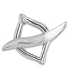 Blue Moon Frosting Metal Marquis Toggle Clasps, 10/Pkg, Silver