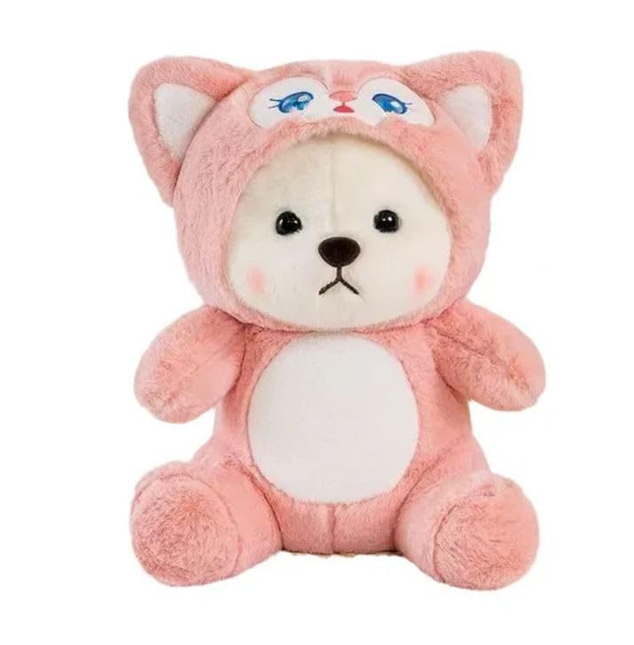 Image of Storescent Hooded Teddy Bear Soft Toys for Kids - Stuffed Animal Plush Soft Toy for Boys & Girls - Cute Lovely Hooded Teddy 35cm