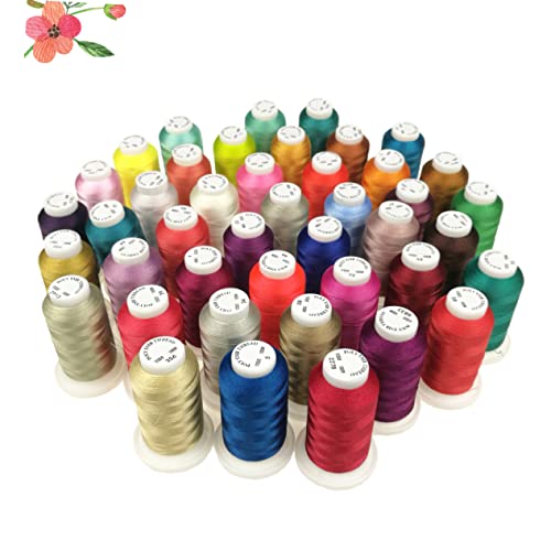 Fils à broder polyester couleurs haute résistance pour projets de bricolage - 3