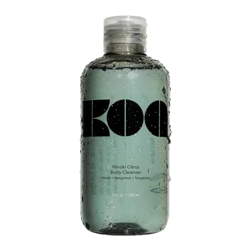 KOA Hinoki Citrus Shower Gel, Non-Drying Body Wash for Men and Women with White Ginger Gardenia Extracts, Skin Strengthening
