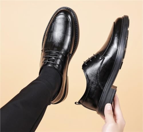 Cap Toe Oxfords Lace Up Dress Shoes Lug Sole Heightening Soft Bottom Versatile Casual Shoes Versatile Business Commuting Thanksgiving Christmas Year Party Daily2