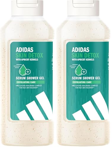 Adidas - Active Skin & Mind - Gel Douche Skin Detox Femme 400 ML (Lot de 2)