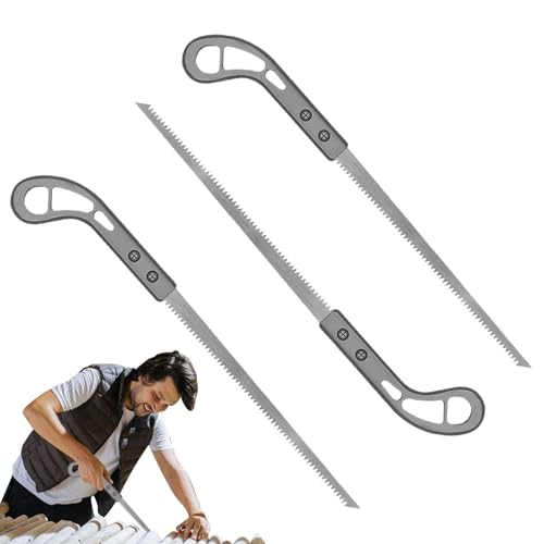 Qfdiwr Sierra de mano para jardinería | 3 sierras de mano de acero al manganeso SK para carpintería,Hoja de sierra de pértiga para camping, jardinería, caza, corte de madera, carpintería