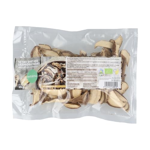 Setas shiitake deshidratadas 25 g eco Naturitas Essentials | Pon un toque asiático en tu cocina