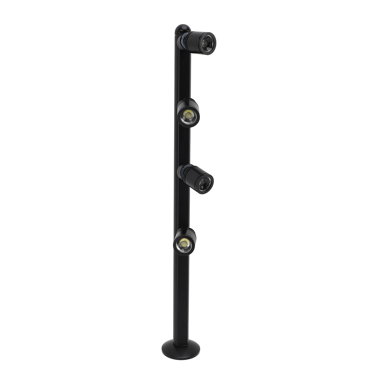 Foco LED de aluminio con 4 cabezales decorativos para joyería y hogar 8