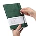 Notizbuch, Notebook, Notizbuch a5, Journal buch, Reisetagebuch, Liniert a5, Notizblock, Notizbücher a5, 100gsm, 200Pages, 2 Stück, Reisetagebuch, Leder, Prägebaum Design,Braun Grün