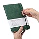 HOMEMARS Notizbuch, Notebook, Notizbuch a5, Journal buch, Reisetagebuch, Liniert a5, Notizblock, Notizbücher a5, 100gsm, 200Pages, 2 Stück, Reisetagebuch, Leder, Prägebaum Design,Braun Grün