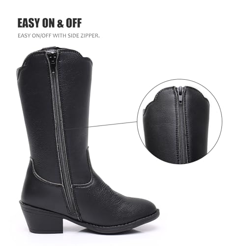 Kids Boys Girls Cowboy Boots,Cowgirl Boots for Girls Western Boots(Toddler/Little Kid/Big Kid)4
