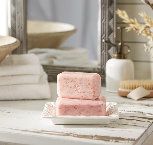 Image of Pre de Provence Artisanal Soap Bar, Enriched with Organic Shea Butter, Natural French Skincare, Quad Milled for Rich Smooth Lather, 8.8 Ounce, Juicy Pomegranate