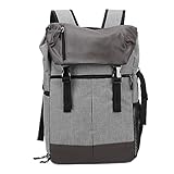 QWUUYEC Mochila para Cámara Impermeable, Gran Capacidad, Bolsa Profesional para DSLR, Mirrorless y Accesorios, Gris Claro - Resistente al Agua, Cómoda y Versátil para Fotógrafos