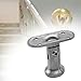KiBcsLic Stairs Handrail Bracket Handrail Mounts Handrail Post Support Stainless Steel for Staircases, Flat shaped