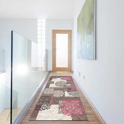Alfombra de pasillo antideslizante y lavable atrapasuciedad 6